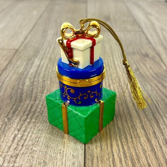 Lenox Other - Perfect Lenox Hinged Christmas Gift Boxes Ornament Trinket Box
